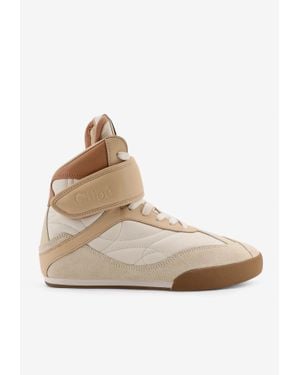 Chloé Kick High-Top Sneakers - Natural