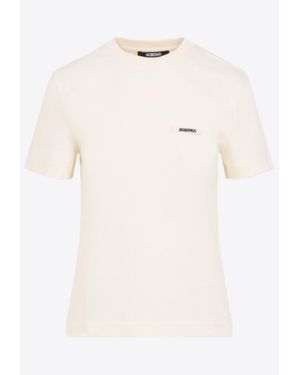 Tシャツ・カットソー JACQUEMUS Women Sweater 251KN6192427 1IN WHITE JACQUEMUS: T-shirt woman - White | Jacquemus sweatshirt