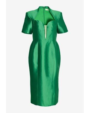 ATOIR Kennedy Tailored Polyester Midi Dress - Green