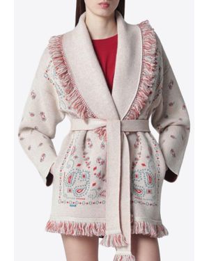 Alanui Bandana Jacquard Cardigan - Multicolor
