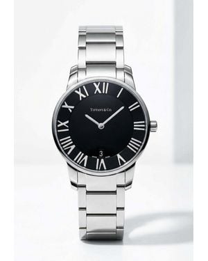 Tiffany & Co. Atlas Dome 29Mm Stainless Steel Watch - Gray