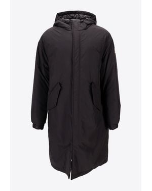 Moncler Sicione Logo Patch Parka - Black