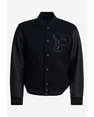 Polo Ralph Lauren Letterman Bomber Jacket - Blue