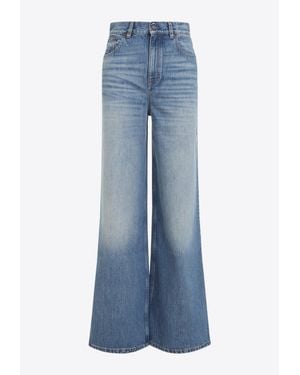 Chloé Washed Flared Jeans - Blue