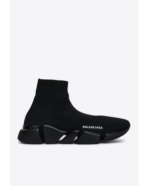 Balenciaga Speed 2.0 Stretch Knit Sneakers - Black