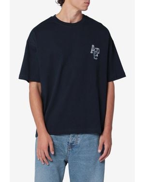 A.P.C. Bruno Logo Appliqué Crewneck T-Shirt - Black