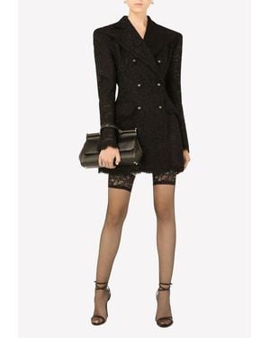 Dolce & Gabbana Double-Breasted Blazer - Black