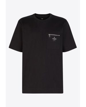 Fendi Tools Printed Crewneck T-Shirt in Black for Men | Lyst