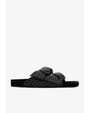 Isabel Marant Lennyo Bow Strap Sandals - White
