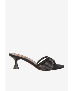 Missoni Kate 45 Wave Lurex Sandals - White