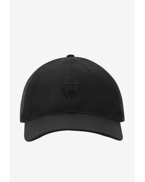 JW Anderson Anchor Embroidered Baseball Cap - Black