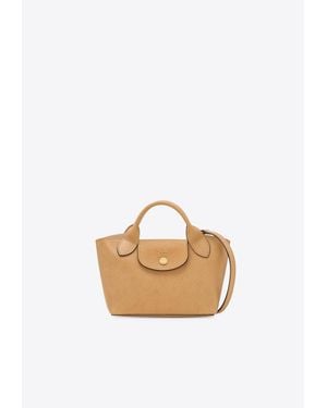 Longchamp Xs Épure Leather Handbag - White
