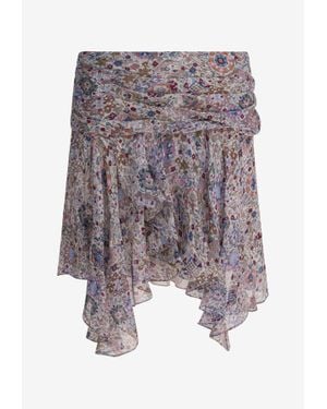 Isabel Marant Berenicia Asymmetric Mini Skirt - Multicolour