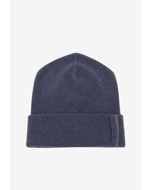 Brunello Cucinelli Monili Cashmere Beanie - Blue