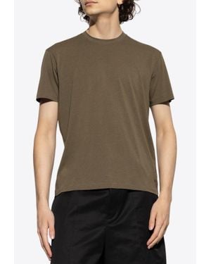 Tom Ford Solid Crewneck T-Shirt - Green