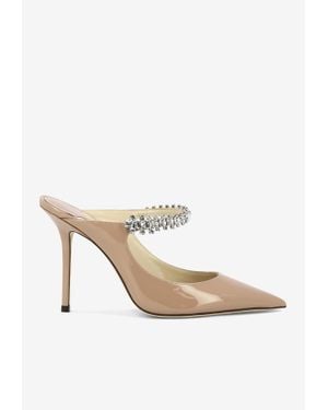 Jimmy Choo Bing 100 Patent Leather Pumps - White