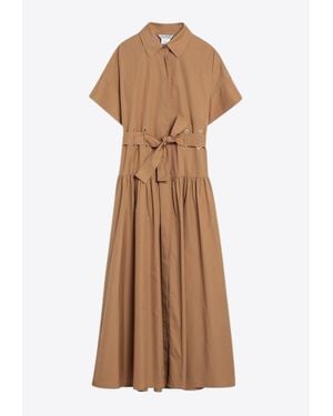 ワンピースその他 Max Mara Midi shirt dress in coffee colour Cotton shirt dress, coffee | Weekend Max Mara