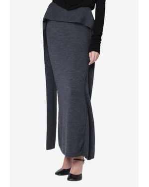 Entire studios Wool Maxi Skirt - Black