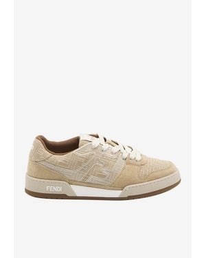 Fendi Match Ff Jacquard Sneakers - White