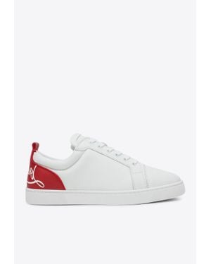 Christian Louboutin Fun Vieira Leather Sneakers - White