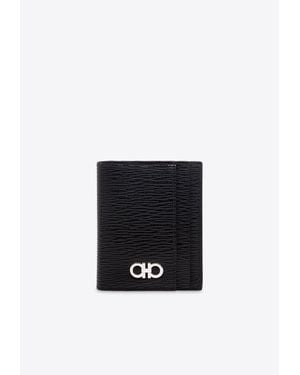 Ferragamo Passport Holder, Cardholder And Luggage Tag Gift Set - Black