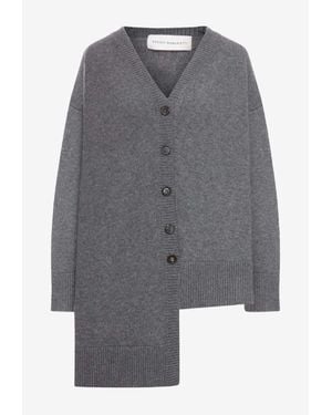 Niccolò Pasqualetti Gola Asymmetric Cardigan - Gray