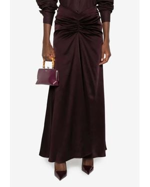 Raquel Diniz Elis Gathered Maxi Skirt - Black