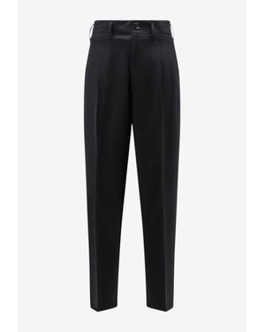 Ami Paris Tapered-Leg Tailored Pants - Black