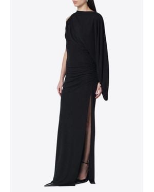 ANDAMANE Selene One-Shoulder Maxi Dress - Blue