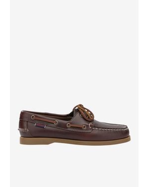 Sebago Docksides Portland Waxed Loafers - Brown