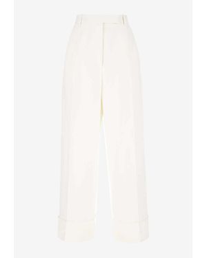 Thom Browne High-Rise Tailored Pants - White