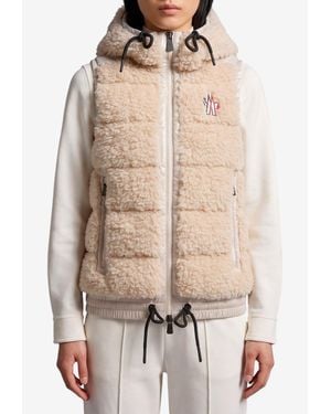 Moncler Teddy Fleece Vest - Natural