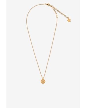 Versace Medusa Pendant Necklace - White