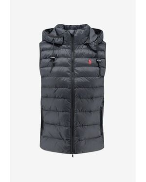 Polo Ralph Lauren Quilted Nylon Logo Vest - Grey