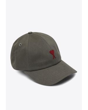 Ami Paris Ami De Coeur Baseball Cap - Grey