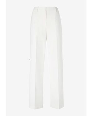 Fendi Straight-Leg Tailored Pants - White
