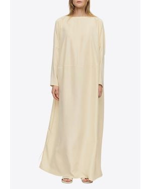 Ruohan Soma Silk Maxi Dress - Natural