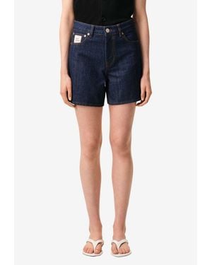 Ami Paris Heritage Label Shorts - Blue