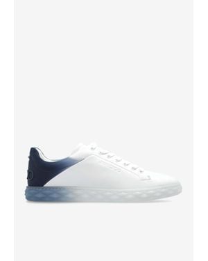 Jimmy Choo Diamond Light Low-Top Sneakers - White