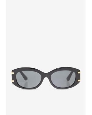 Dolce & Gabbana Dg Logo Oval Sunglasses - Gray
