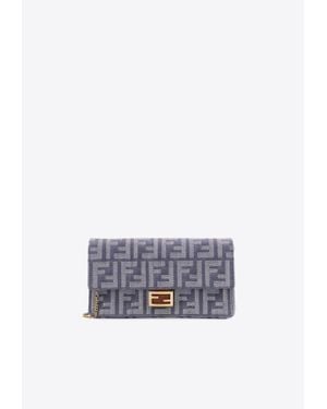 Fendi Monogram Clutch Bag - White