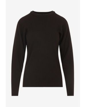 Phoebe Philo Batwing Wool Sweater - Black