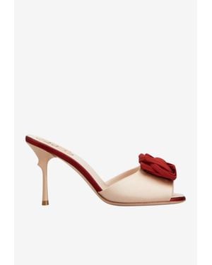Roger Vivier Rose Vivier 85 Satin Mules - Pink