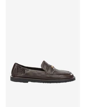 Pomme D'or Pag Glove Leather Loafers - Brown