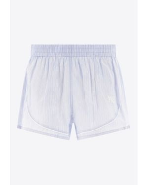 Alexander Wang Elasticated Mini Shorts - White