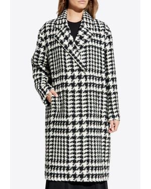 Dolce & Gabbana Double-Breasted Houndstooth Coat - Multicolor