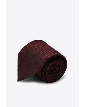 Destin Polka Dot Silk Tie - Red