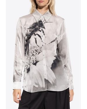 Tory Burch Shirt With Print - Gray