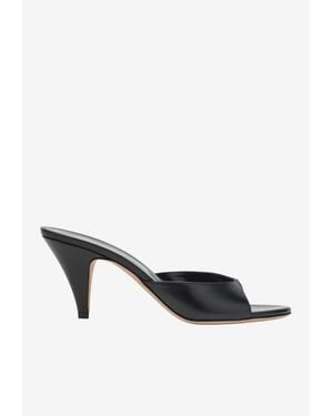 Jude Haze 90 Leather Mule - White
