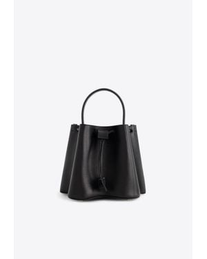 Mlouye Mini Alto Calf Leather Bucket Bag - Black